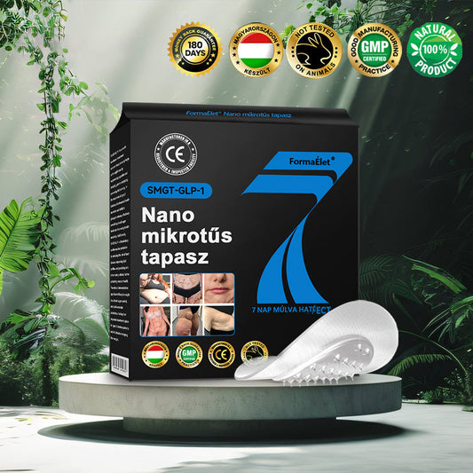 ✅FormaÉlet® 🌱Nano Mikrotű Tapasz SMGT-GLP-1-tel és Matrixyl 3000-rel – Fogyás, Bőrfeszesítés, Vércukorszint-támogatás, Injekció Nélkül, 7 Napos Eredmény