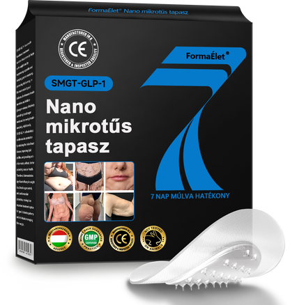 ✅FormaÉlet® 🌱Nano Mikrotű Tapasz SMGT-GLP-1-tel és Matrixyl 3000-rel – Fogyás, Bőrfeszesítés, Vércukorszint-támogatás, Injekció Nélkül, 7 Napos Eredmény
