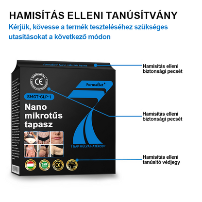 ✅FormaÉlet® 🌱Nano Mikrotű Tapasz SMGT-GLP-1-tel és Matrixyl 3000-rel – Fogyás, Bőrfeszesítés, Vércukorszint-támogatás, Injekció Nélkül, 7 Napos Eredmény