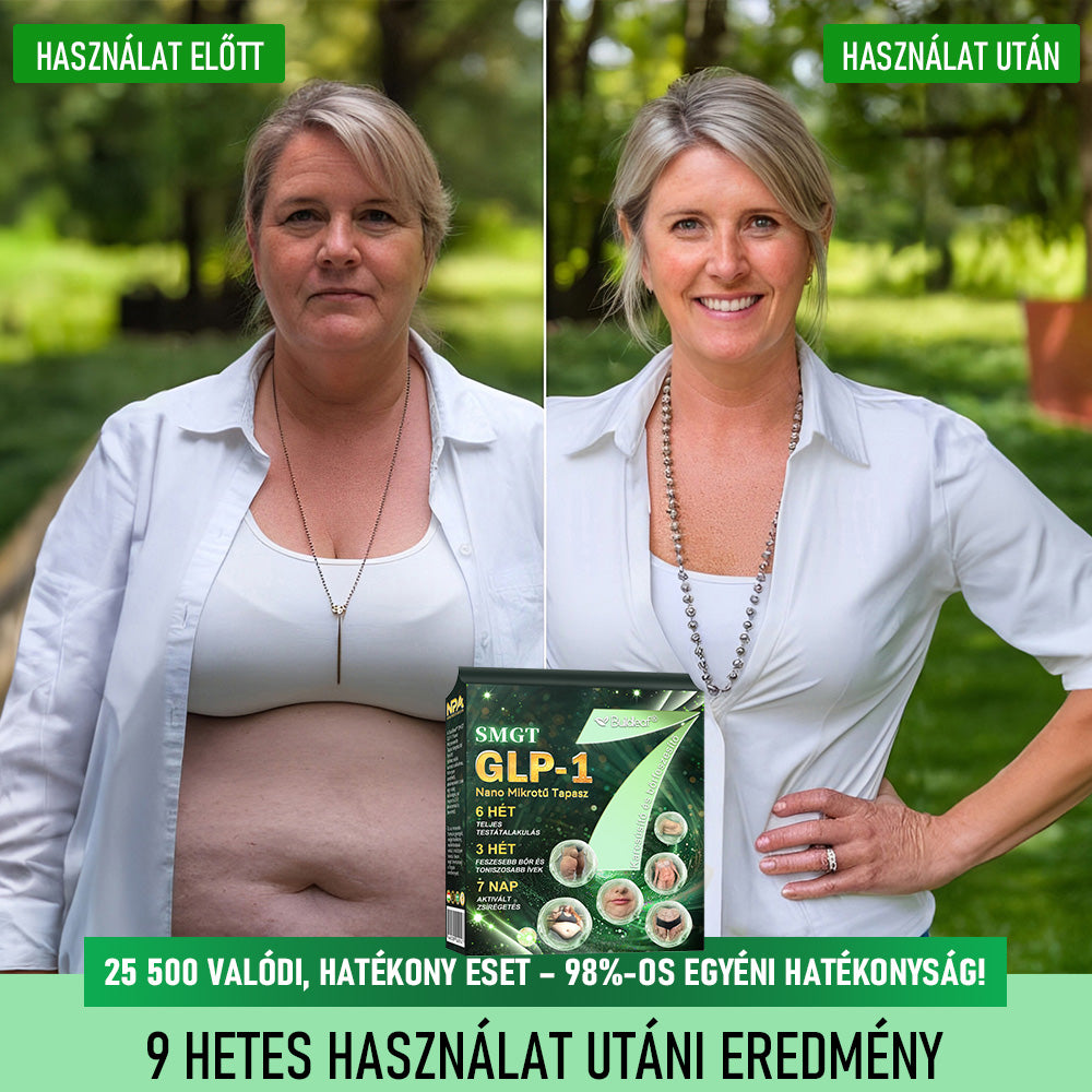 ✅Mayo Klinika által ajánlott | Hivatalos áruház | Buildleaf® SMGT-GLP-1 Nano Mikrotű Tapasz™ Kollagénnel és Matrixyl 3000-rel 丨Célzott hatás: elhízás, megereszkedett bőr, magas vérnyomás, cukorbetegség, zsírmáj, testi fájdalmak és egyéb problémák ellen