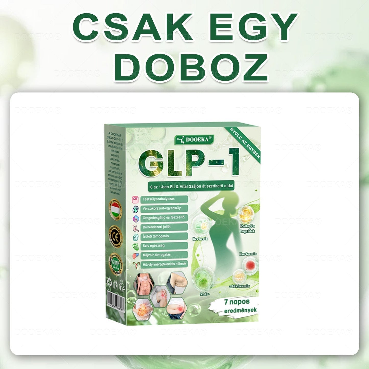 🎁 DOOEKA® GLP-1 8 az 1-ben Fit & Vital Szájon át szedhető oldat – 👨‍⚕️ Napi egyszer, 7 nap alatt látható változás 🎁