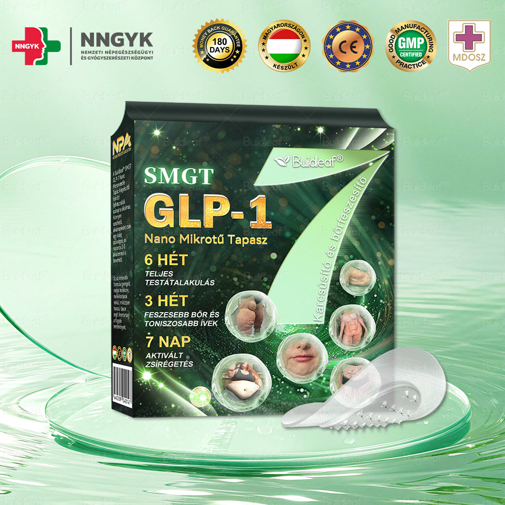 🔥🔥OGYÉI ajánlásával | Buildleaf® SMGT-GLP-1 Nano Mikrotű Tapasz™ Kollagénnel és Matrixyl 3000-rel 丨Célzott hatás: elhízás, megereszkedett bőr, magas vérnyomás, cukorbetegség, zsírmáj, testi fájdalmak és egyéb problémák ellen