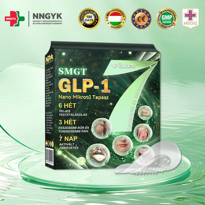 🔥🔥OGYÉI ajánlásával | Buildleaf® SMGT-GLP-1 Nano Mikrotű Tapasz™ Kollagénnel és Matrixyl 3000-rel 丨Célzott hatás: elhízás, megereszkedett bőr, magas vérnyomás, cukorbetegség, zsírmáj, testi fájdalmak és egyéb problémák ellen
